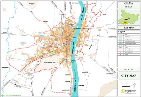 Gaya City Map Gaya Bihar Master Plans India