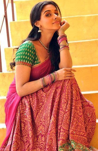 Indian Actress Asin Thottumkal Half Saree Backless Blouse Latest Photoshoot