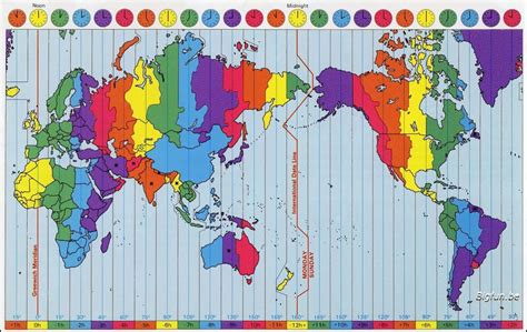 planisferio husos horarios