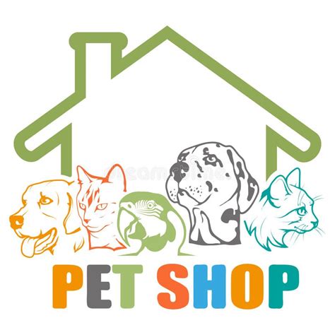 Pet Logo With Animals Stock Vector Illustration Of Animals 130466870