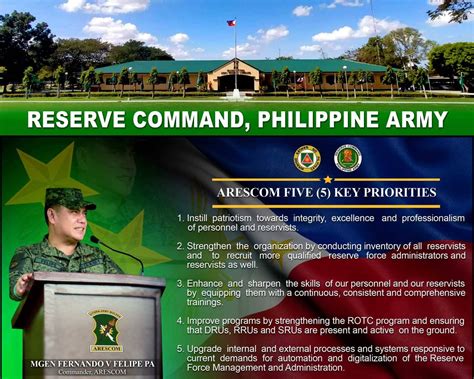 Reserve Command Philippine Army Commanders Corner