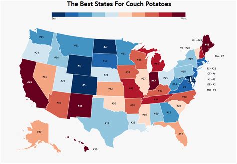 The Best States For Couch Potatoes Zippia