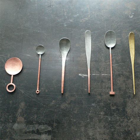 hammered spoons by yumi nakamura spoon and tamago