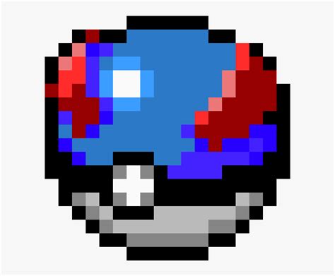 Pixel Pokeball Transparent Background