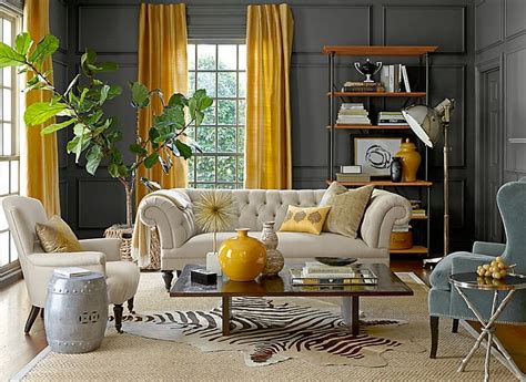 Gray And Yellow Living Rooms Photos Ideas And Inspirations Yellow