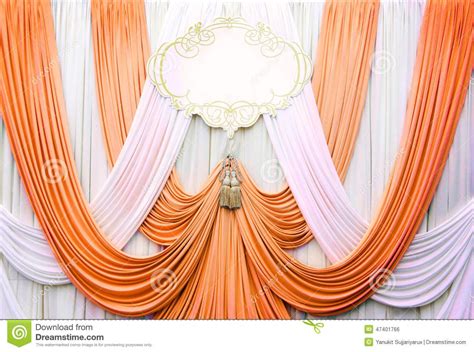 Burnt Orange And White Fabric Draping Probably Super Expensive Could