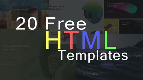 Free Html Templates For Your Website Best Html Website Template
