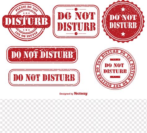 Do Not Disturb Rubber Stamps Png PNGWing