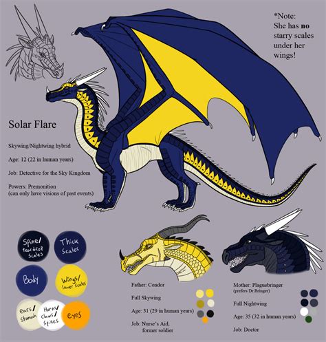 Wof Solar Flare The Skywing Ref By Iron Zing On Deviantart