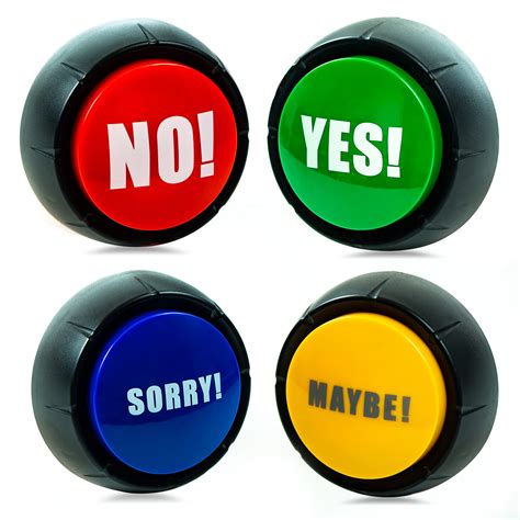 Buy Yes No Button And Maybe Sorry Button Dog Talking Buttons For