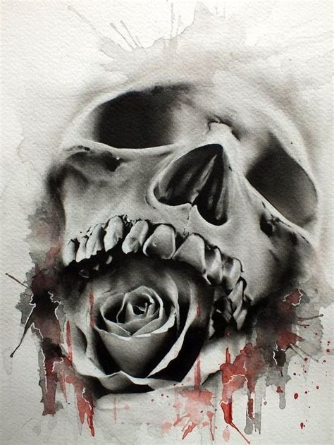 Vector images illustrations and cliparts deep pink rose bud top. Tattoo design (realism) | Skull tattoo design, Skull ...