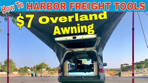 7 Harbor Freight Overland Suv Mini Van Camper Awning Diy Shade