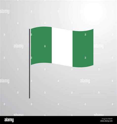 Nigeria Waving Flag Stock Vector Image And Art Alamy