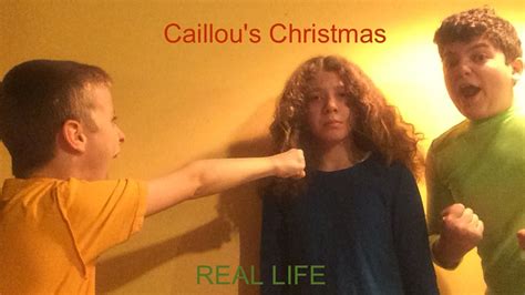 Caillous Christmas In Real Life Youtube
