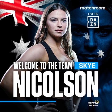 australian amateur star skye nicolson signs with matchroom boxing