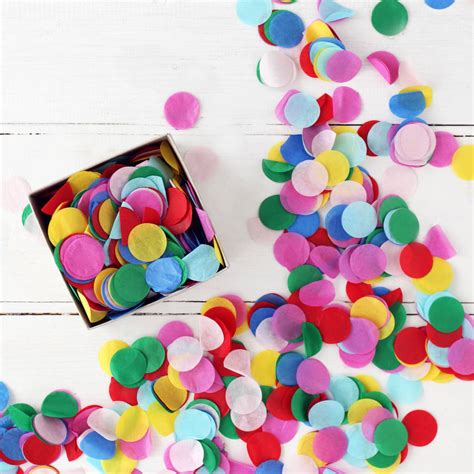 Multi Colour Party Confetti In A Box By Postbox Party
