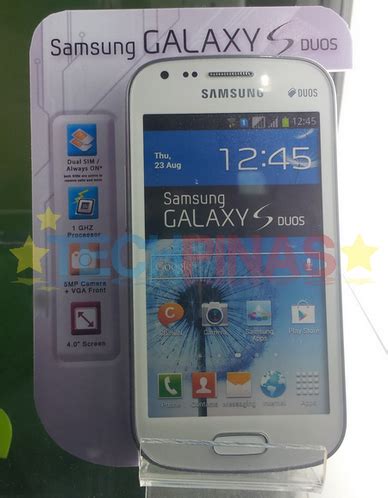 Original unlocked samsung s7562 galaxy s duos 4 3g 4gb 5mp dual sim android gps. Samsung Galaxy S Duos S7562 Philippines Price and Release ...