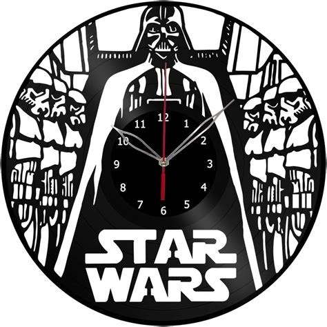 Handmade Star Wars Vinyl Record Wall Clock Fan Art Decor