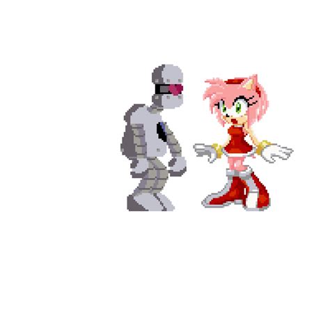 Rule 34 Amy Rose Animated Decoe  Pixel Art Project X Love Potion Disaster Robot Sonic
