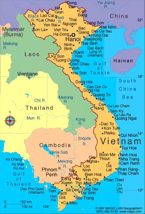 Vietnam Map Infoplease