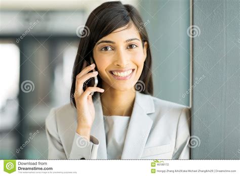 Woman Cell Phone Stock Photo Image Of Looking Formal 46189172