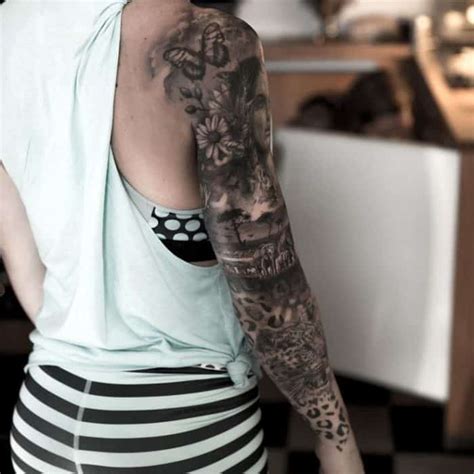 17 Awesome Full Sleeve Tattoo Designs For Females Sheideas