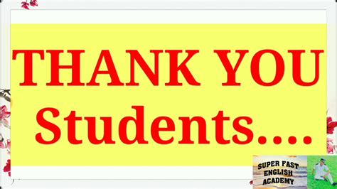 Thanks My Studentslove You All Youtube