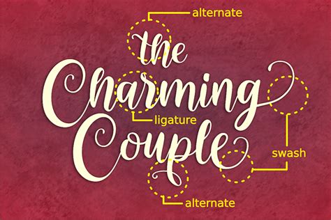 The Charming Couple Font By Deedeetype · Creative Fabrica