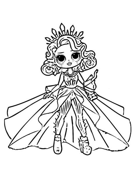 Lol Omg Lady Diva Coloring Pages Coloring And Drawing