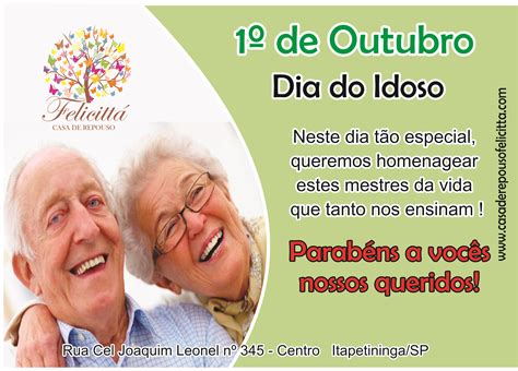 1º De Outubro Dia Do Idoso