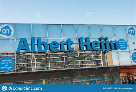 Heerlen Netherlands October 2017 Albert Heijn Store Front With Logo
