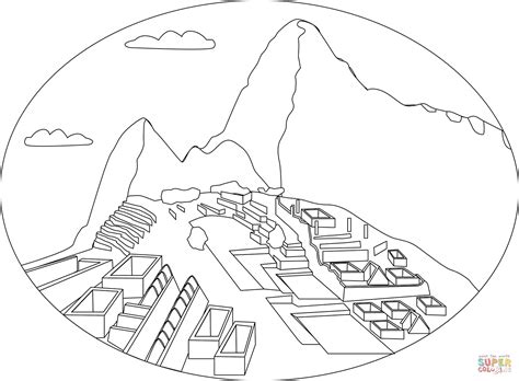 Machu Picchu coloring page | Free Printable Coloring Pages