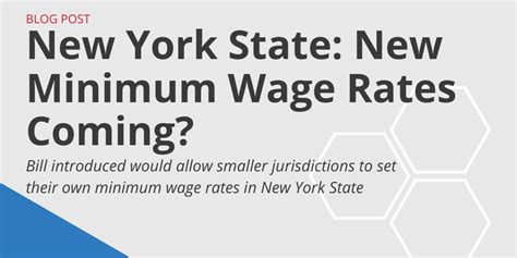 New York State New Minimum Wage Rates Coming Govdocs