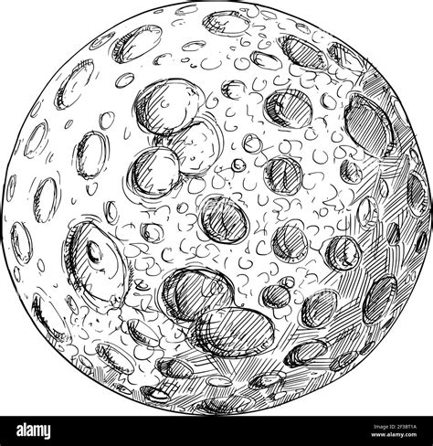 descubrir más de 86 luna con crateres dibujo última vn