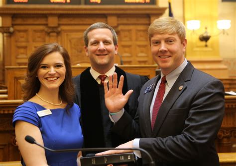 Sen Blake Tillery Takes Oath Of Office As State Senator Georgia