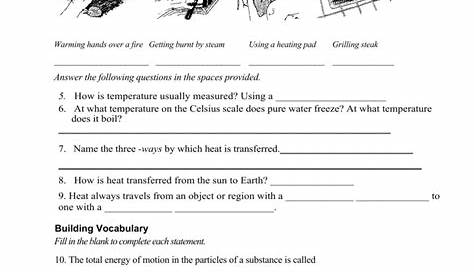 heat transfer in the atmosphere worksheet