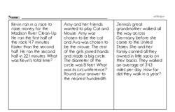 If the same number of desks is placed in each. Sixth Grade Multiplication Worksheets - Multiplying Decimal Numbers | edHelper.com