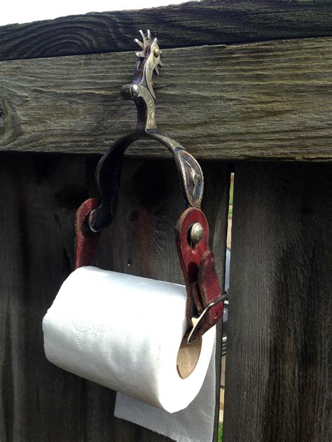 Horse outhouse western toilet paper holder. Horse Spur Toilet Paper Holder Cowboy Western Cabin ...