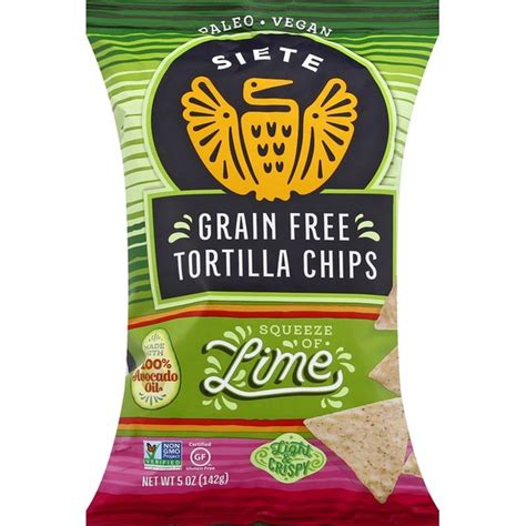 siete tortilla chips grain free lime 5 oz from shaw s instacart
