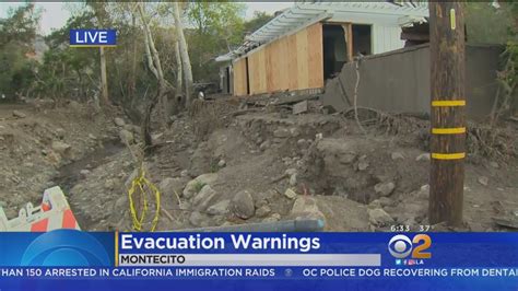 People In Mudslide Ravaged Areas Warned To Evacuate Ahead Of Storm