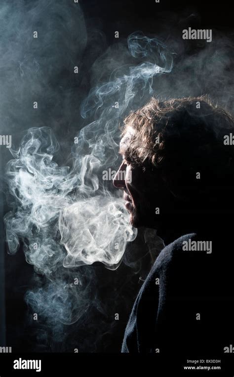 Man Smoking Stock Photo Alamy