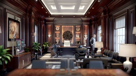 Luxury Office Interior Design On Behance Luxury Office Interior Home