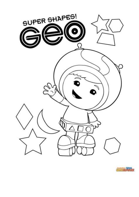 Kidsnfun Kleurplaat Team Umizoomi Geo Team umizoomi, Team