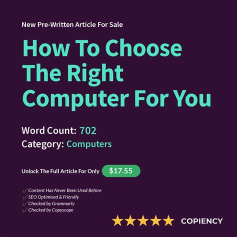 How To Choose The Right Computer For You