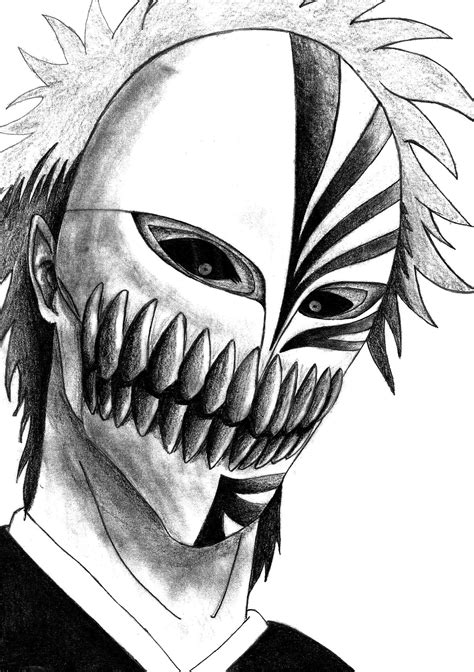 Drawings Of Ichigo Hollow Mask