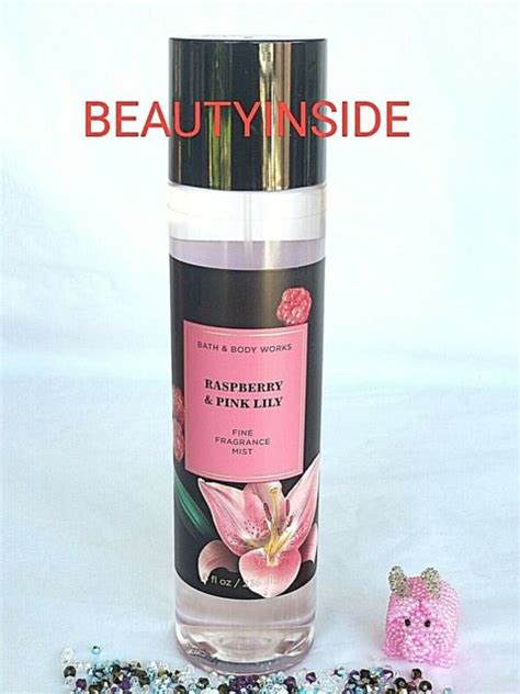 Bath And Body Works Raspberry And Pink Lily Fine Fragrance Body Mist 236ml New Ebay