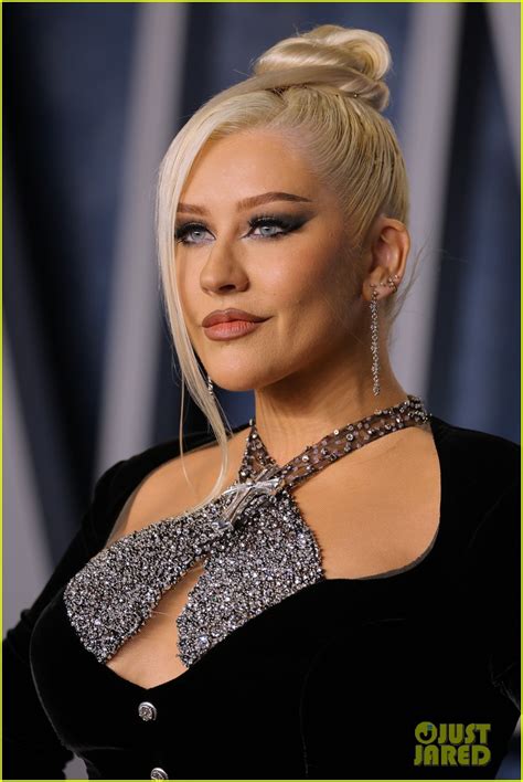 Christina Aguilera Looks Fresh Faced With Matthew Rutler At Vanity Fair