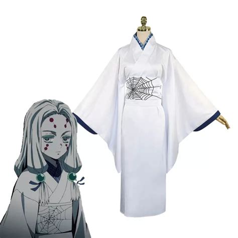 Rui Spider Sister Cosplay Costumes White Kimono Dress Outfits For Men