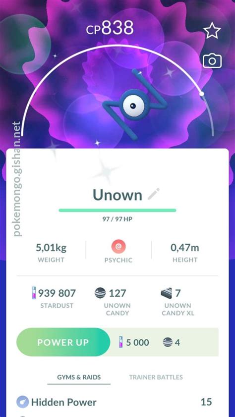 Unown Pokemon Go