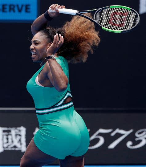Serena Williams Wears Green Serena Tard Playsuit For 2019 Aus Open